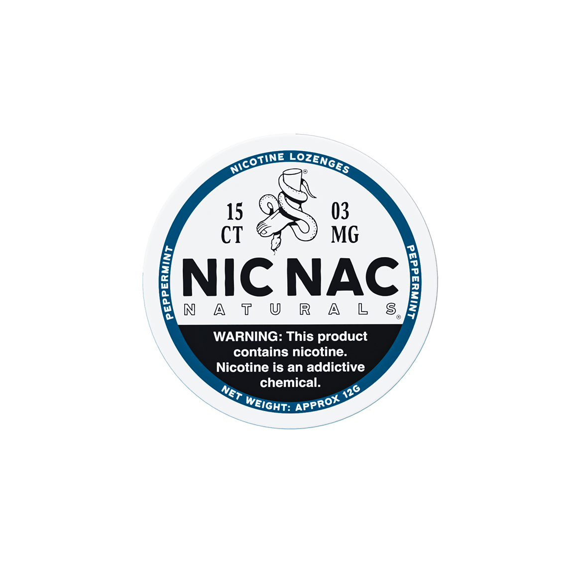 Nic Nac | Peppermint Non-Tobacco Nicotine Lozenges