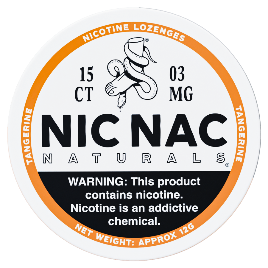 Nic Nac | Tangerine Non-Tobacco Nicotine Lozenge – Nic Nac Naturals