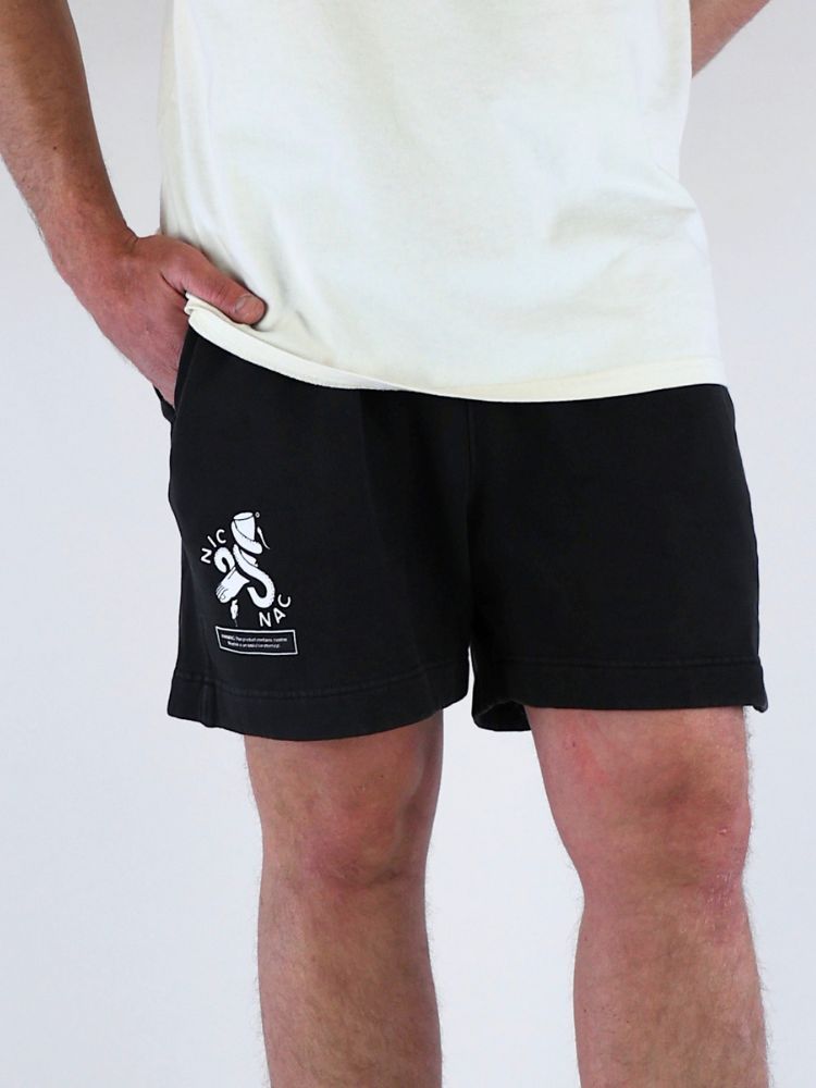 Relaxed Faded Track Shorts
