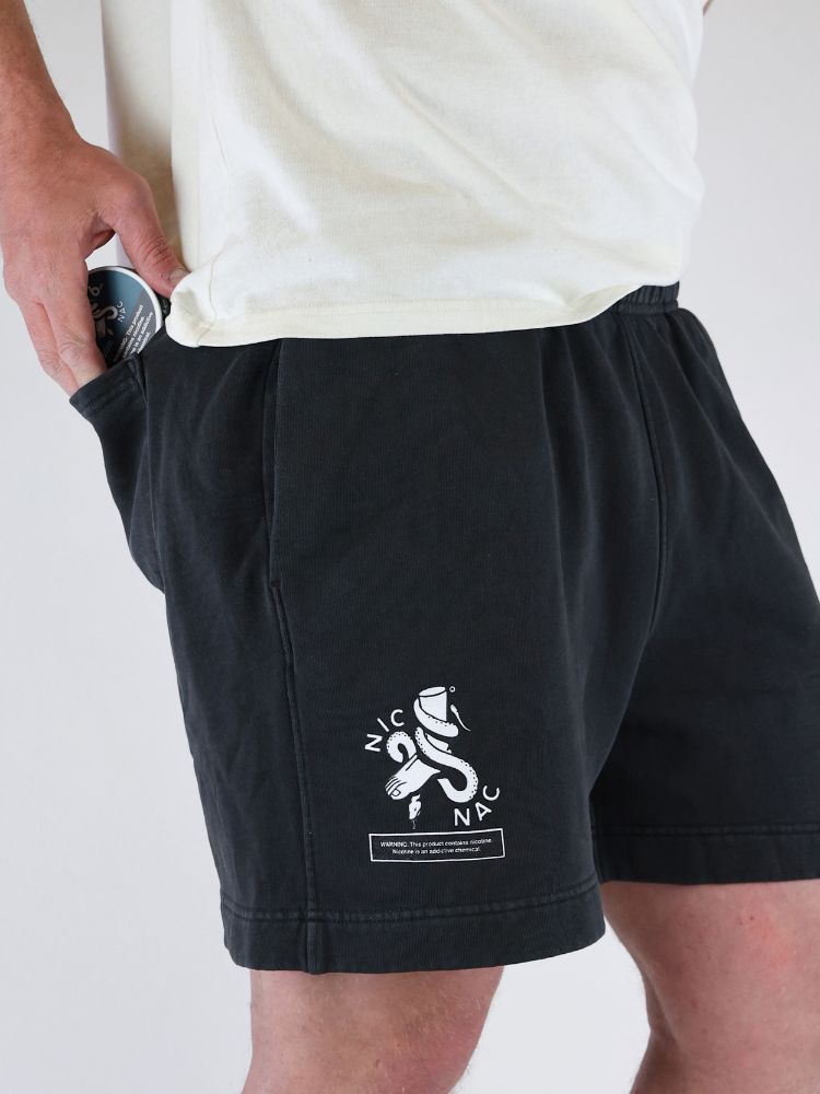 Relaxed Faded Track Shorts